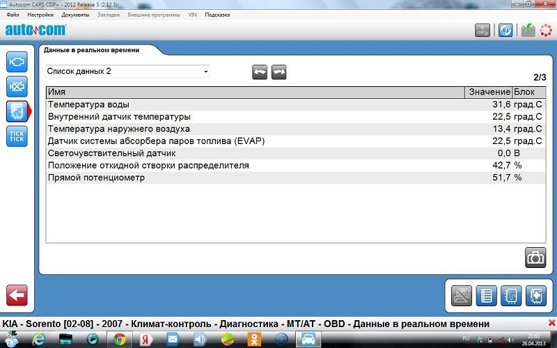климат система список данных 2